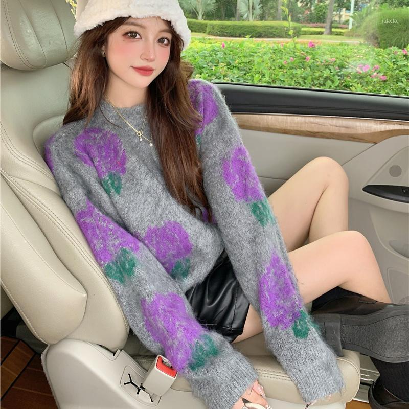 Women's Sweaters Jacquard Sweater Women 2022 Autumn Winter Retro O-neck Pullover Japanese Sweet All-match Long Sleeve Fashion N299, Black
Women's Sweaters Jacquard Sweater Women 2022 Autumn Winter Retro O-neck Pullover Japanese Sweet All-match Long Sleeve Fashion N299, Black
