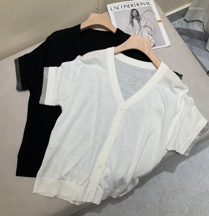 Women' Knits & Tees 2022 Women Fashion Short Sleeve Casual Silk Linen Cardigan 0429 Perf22
Women' Knits & Tees 2022 Women Fashion Short Sleeve Casual Silk Linen Cardigan 0429 Perf22