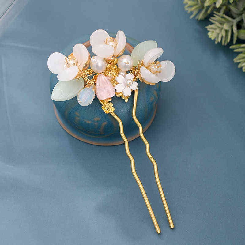 U Shaped Sticks High Fashion Handmade Vintage Simulated Pearls Wer Hairpins Bride Noiva Wedding Hair Accessories Jewelry Aa220321