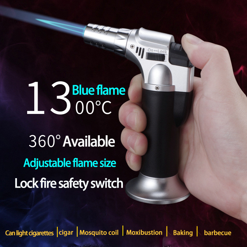 New Arrival Butane Lighter Refillable Adjustable Flame Lighters Chef Cooking Torch Outdoor BBQ Ignition Picnic Tool Dropshipping W260202