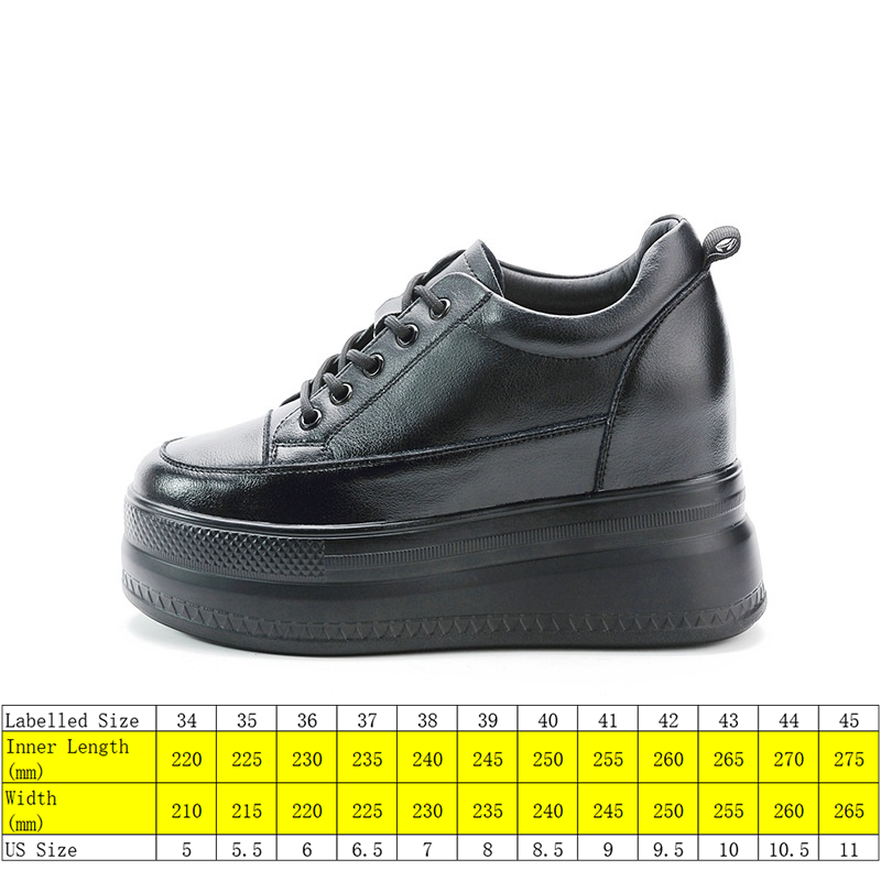 2022 Women Summer Shoes Sneakers Platform Heel Height Increased Wedge Pumps White Sneakers Shoe Breathable Heels for Women, Black leather
2022 Women Summer Shoes Sneakers Platform Heel Height Increased Wedge Pumps White Sneakers Shoe Breathable Heels for Women, Black leather
