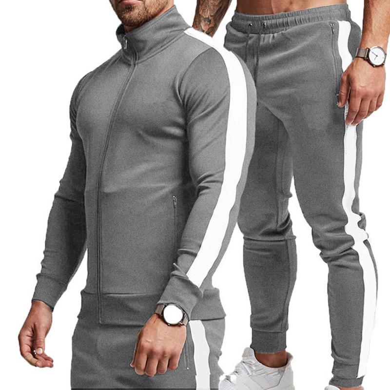 Men' Tracksuits Men' Autumn Sportswear Fashion Striped Zipper Casual Two-piece Suit Sports MenMen, Black
Men' Tracksuits Men' Autumn Sportswear Fashion Striped Zipper Casual Two-piece Suit Sports MenMen, Black