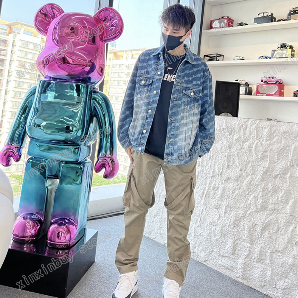 xinxinbuy Designers Jackets Men Women Double letter Jacquard print paris Denim Lapel Neck blue XS-L
xinxinbuy Designers Jackets Men Women Double letter Jacquard print paris Denim Lapel Neck blue XS-L