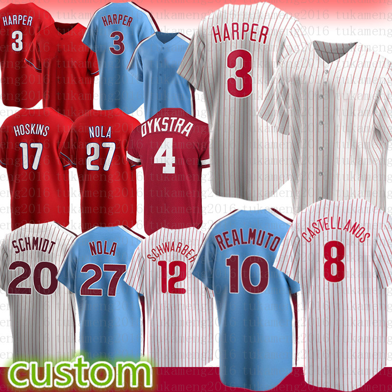 Mens Women Bryce J.T. Realmuto Harper Nick Castellanos 3 Baseball Jersey Philadelphia Kyle Schwarber Rhys Hoskins Mike Schmidt Alec Bohm Johan Camargo Rafael Marchan, Mens(feichengren)
Mens Women Bryce J.T. Realmuto Harper Nick Castellanos 3 Baseball Jersey Philadelphia Kyle Schwarber Rhys Hoskins Mike Schmidt Alec Bohm Johan Camargo Rafael Marchan, Mens(feichengren)