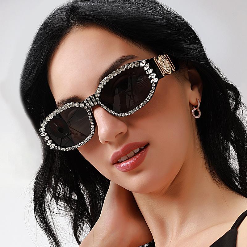 Sunglasses Diamond-Encrusted European And American Small-Frame Polygonal Women Square Cat-Eye Fashion GlassesSunglasses
Sunglasses Diamond-Encrusted European And American Small-Frame Polygonal Women Square Cat-Eye Fashion GlassesSunglasses