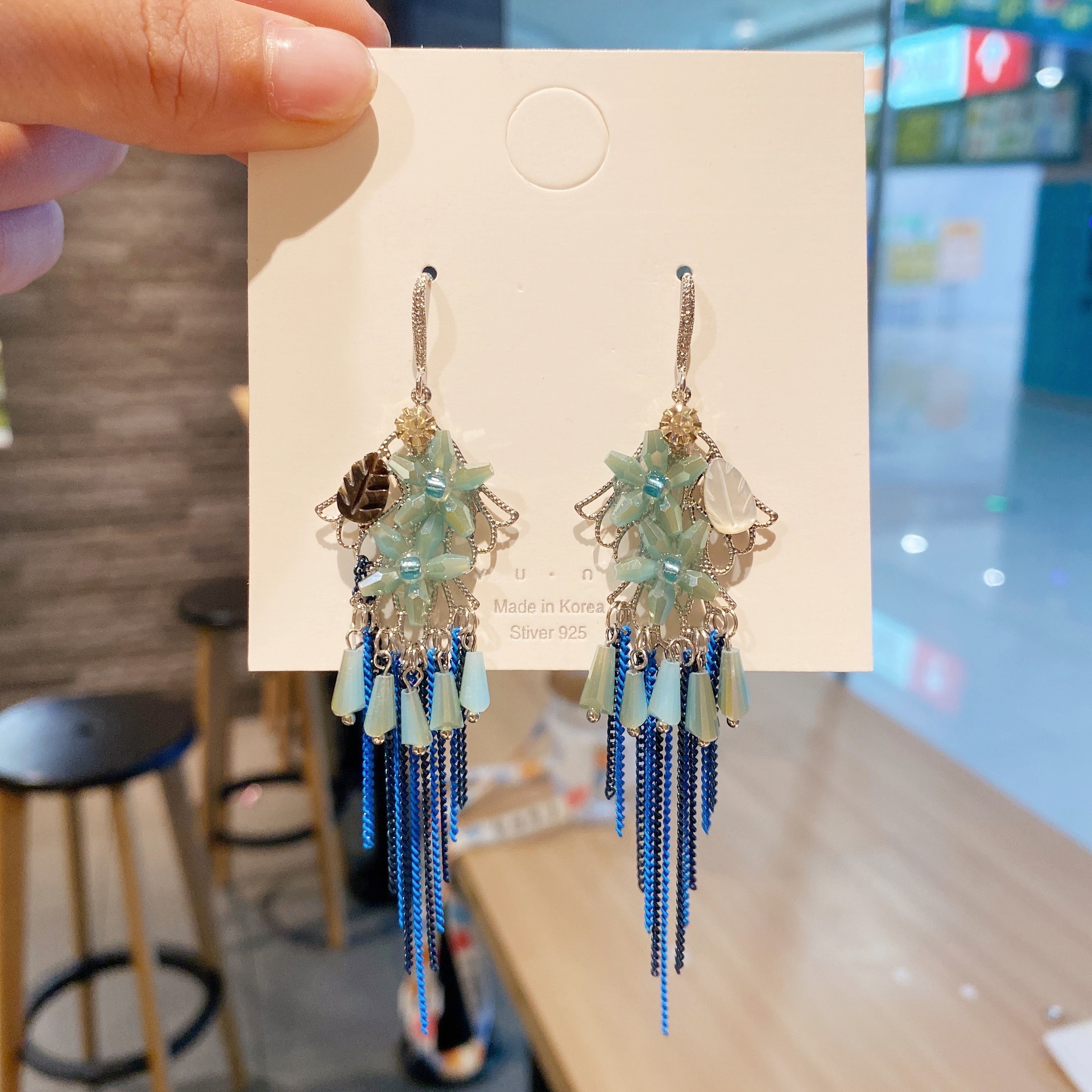 National Style Fashion Long Earrings Colored Crystal Tassel Earrings Temperament
National Style Fashion Long Earrings Colored Crystal Tassel Earrings Temperament