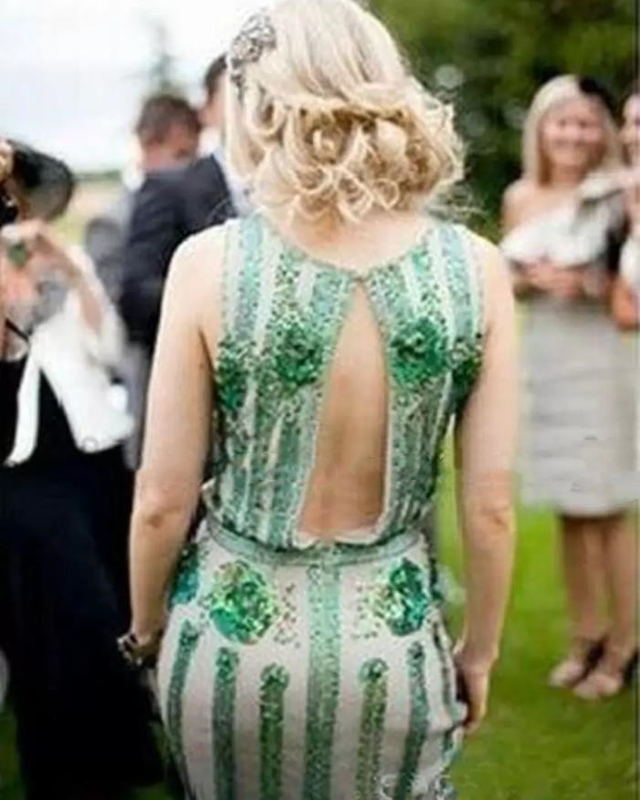 Vintage Great Gatsby Jenny Packham Mermaid Wedding Dresses Emerald Green beaded Country Garden Boho Beach Bridal Gowns