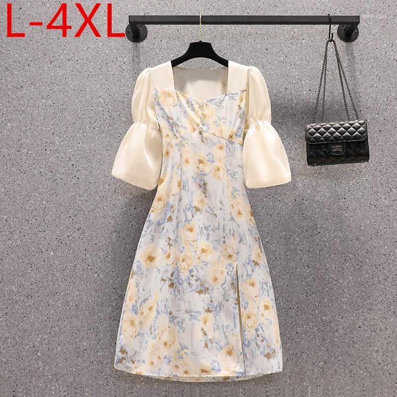 Plus Size Dresses -4XL 2022 Chic Summer Floral Printed Dress For Women Flare Sleeves Square Collar Split Elegant Female Holiday Echm22, Picture color
Plus Size Dresses -4XL 2022 Chic Summer Floral Printed Dress For Women Flare Sleeves Square Collar Split Elegant Female Holiday Echm22, Picture color
