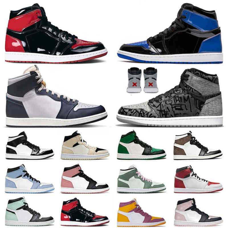 Jordnas Mens Womens Basketball Shoes Jumpman 1 1s High Og Patent University Blue Heritage Dark Mocha Diamond Unc Mid Dutch Green Chaussures, B10 36-46
Jordnas Mens Womens Basketball Shoes Jumpman 1 1s High Og Patent University Blue Heritage Dark Mocha Diamond Unc Mid Dutch Green Chaussures, B10 36-46