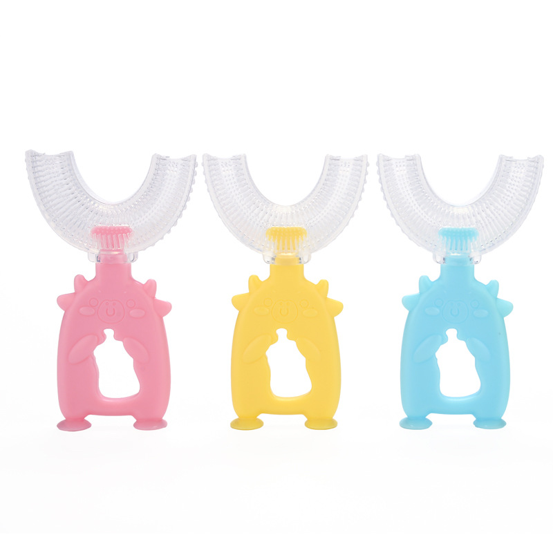 Baby Use Toothbrush Food Grade Silicone Factory Wholesale Kids Oral Health Care Children Tooth Brush Clean Teeth Stain Removal Tools