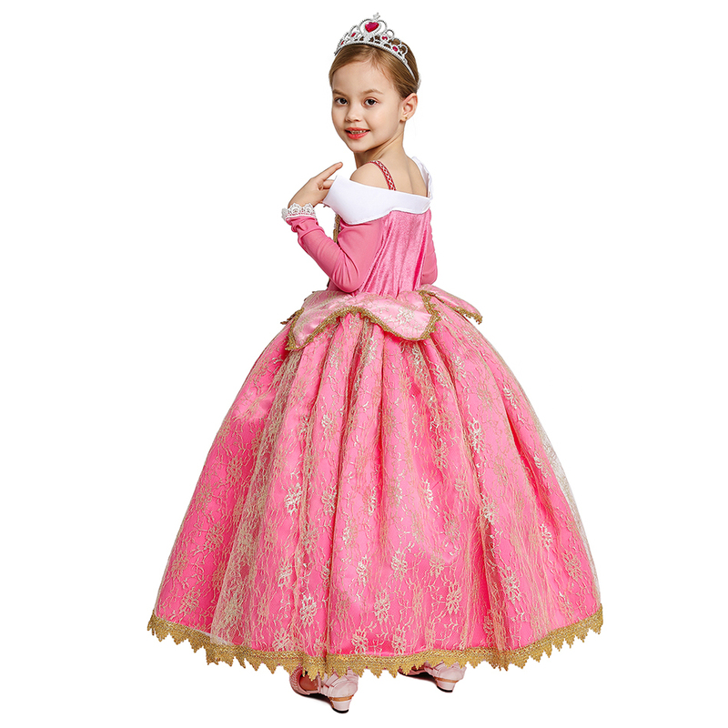 Girls Aurora Dress Halloween Cosplay Sleeping Beauty Princess Dresses Christmas Costume Party Birthday Gift 220721