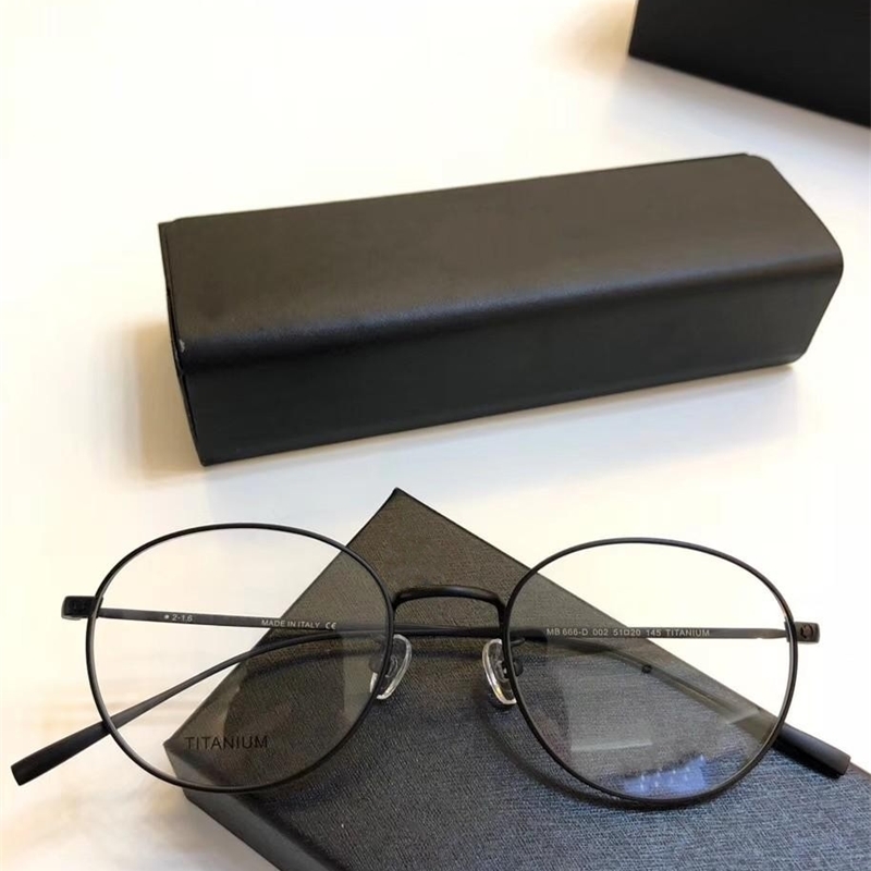 Eyeglasses Frame Women Men Eyeglass S Clear Lens 666 With Case W220423