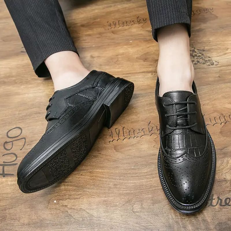High Quality Brogue Shoes Men PU Leather Solid Color Lace Casual Round Toe Fashion Hollow Carved British Business Formal Shoes HM423, Clear
High Quality Brogue Shoes Men PU Leather Solid Color Lace Casual Round Toe Fashion Hollow Carved British Business Formal Shoes HM423, Clear