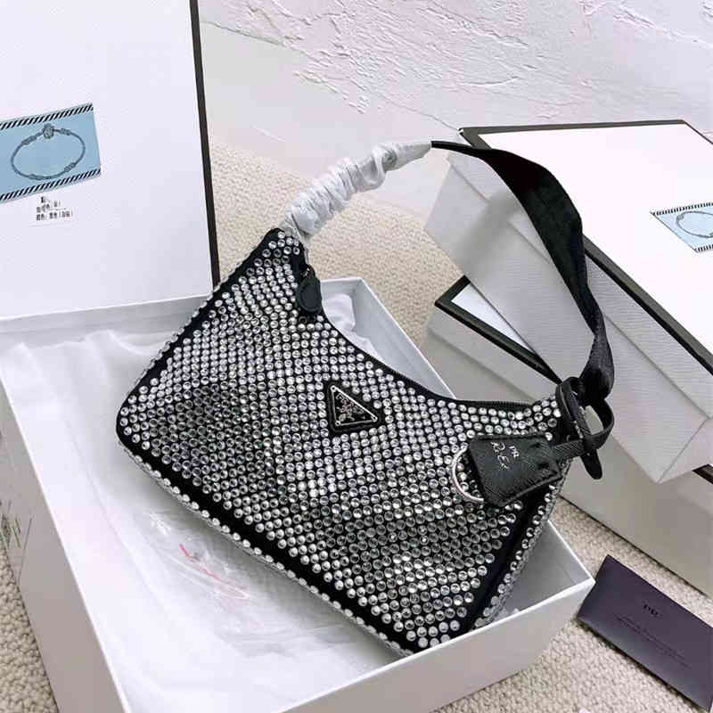 Designer Handbags New 2022 Fashion Women's Super Flash Czech Rhinestone Single Shoulder Hand Armpit Mobile Phone Bag Hobo, White
Designer Handbags New 2022 Fashion Women's Super Flash Czech Rhinestone Single Shoulder Hand Armpit Mobile Phone Bag Hobo, White
