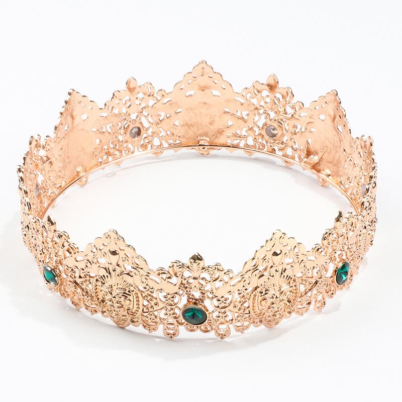 Hair Clips & Barrettes Baroque Vintage Royal King Crown For Men Full Round Diadem Big Green Gold Tiaras And Crowns Prom Party Costume Headpi
Hair Clips & Barrettes Baroque Vintage Royal King Crown For Men Full Round Diadem Big Green Gold Tiaras And Crowns Prom Party Costume Headpi