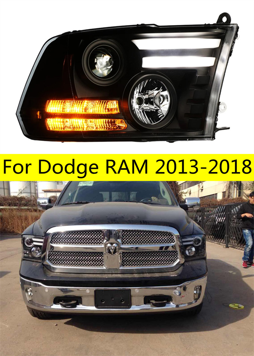 Car Headlights for Dodge RAM 20 13-20 18 RAM 1500 LED Headlight High Beam Signal Fog Front Lights