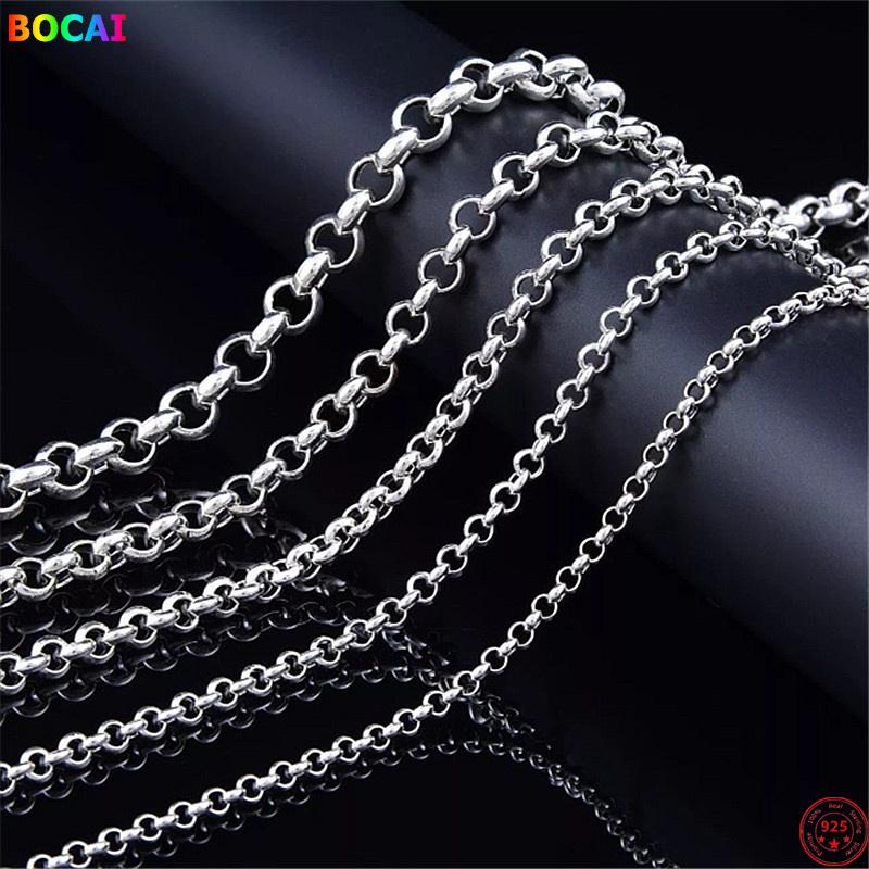 Chains Trendy S925 Sterling Silver Necklace 2022 Fashion 3mm-8mm O-Chain S-Buckle Pure Argentum Jewelry For Men And WomenChains
Chains Trendy S925 Sterling Silver Necklace 2022 Fashion 3mm-8mm O-Chain S-Buckle Pure Argentum Jewelry For Men And WomenChains