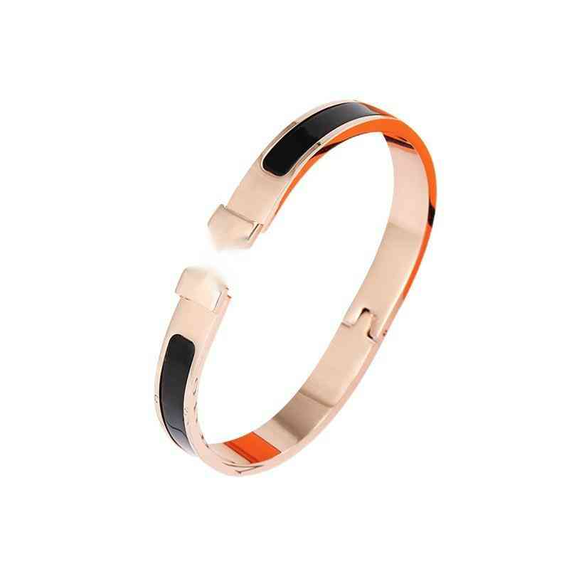 New h Letter Stainless Steel Bracelet Women's Fashion Popular Net Red Tide Titanium k Gold Jewelry
New h Letter Stainless Steel Bracelet Women's Fashion Popular Net Red Tide Titanium k Gold Jewelry