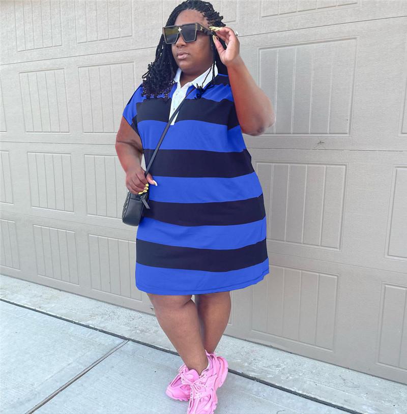 Plus Size Dresses Women Dress Summer Short Sleeve Turndown Collar Casual All-match -5XL Fashion Stripe Splice Lady VestidoPlus, Wei 77437 white
Plus Size Dresses Women Dress Summer Short Sleeve Turndown Collar Casual All-match -5XL Fashion Stripe Splice Lady VestidoPlus, Wei 77437 white