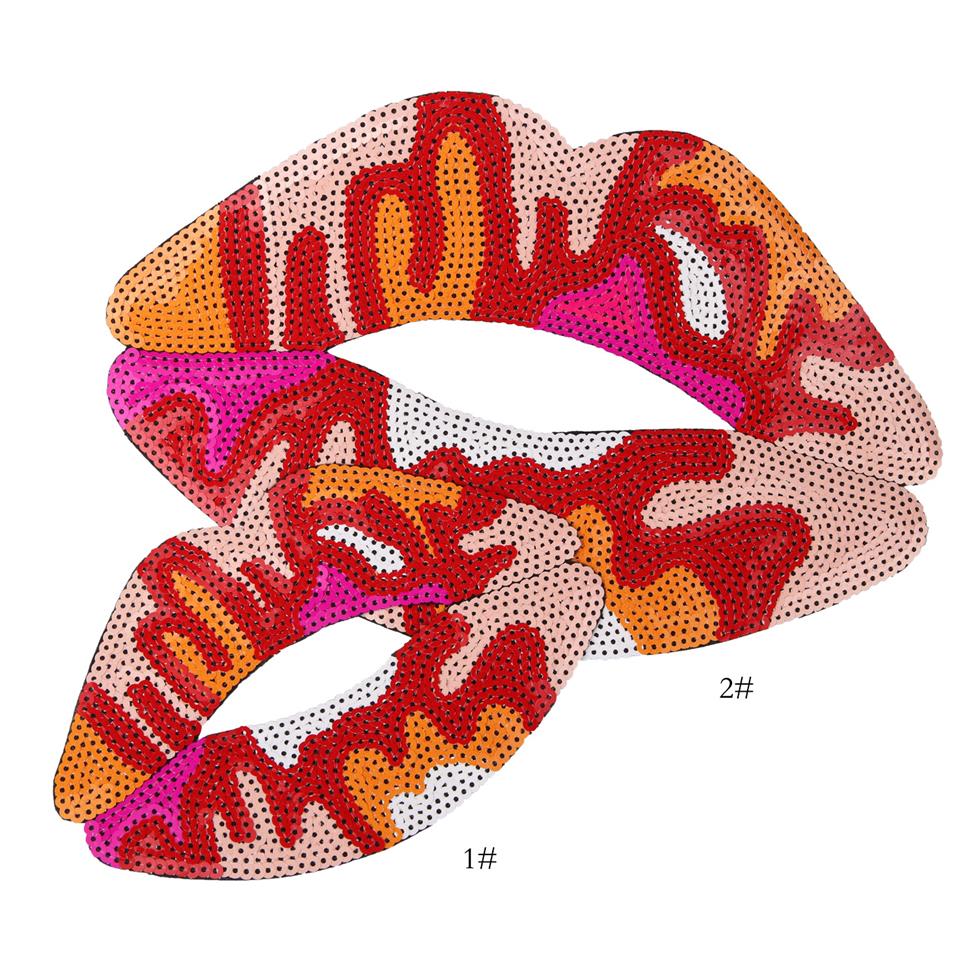 New iron on sequins mouth lips embroidery patches applique for garment accessories shirt craft comsume2671
New iron on sequins mouth lips embroidery patches applique for garment accessories shirt craft comsume2671