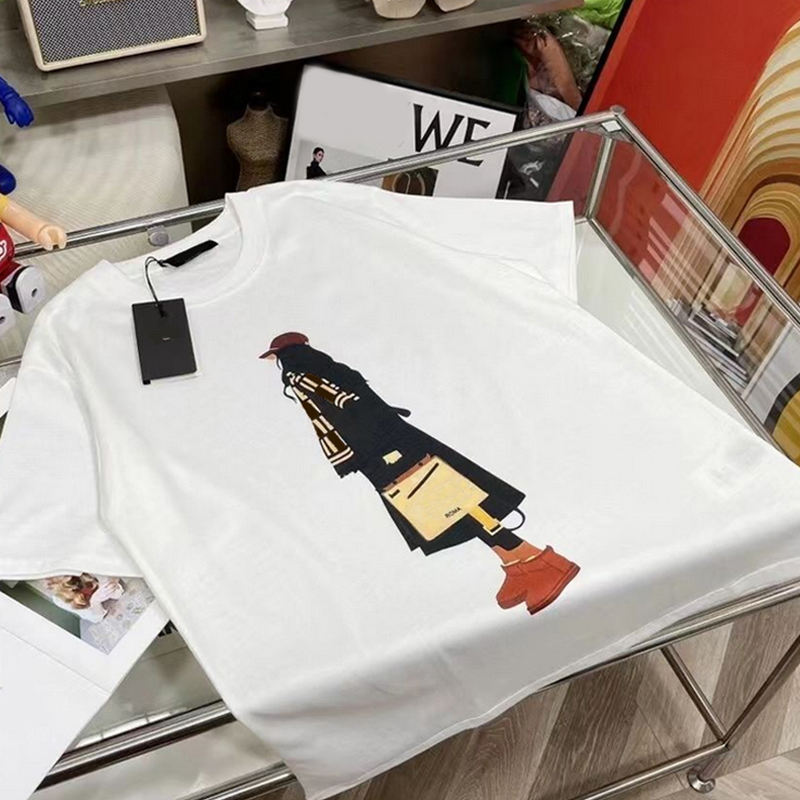 Fashion Girl Print T Shirt for Women Special Design Cotton Short Sleeve Shirts with Tag Label Black White Top Quality
Fashion Girl Print T Shirt for Women Special Design Cotton Short Sleeve Shirts with Tag Label Black White Top Quality