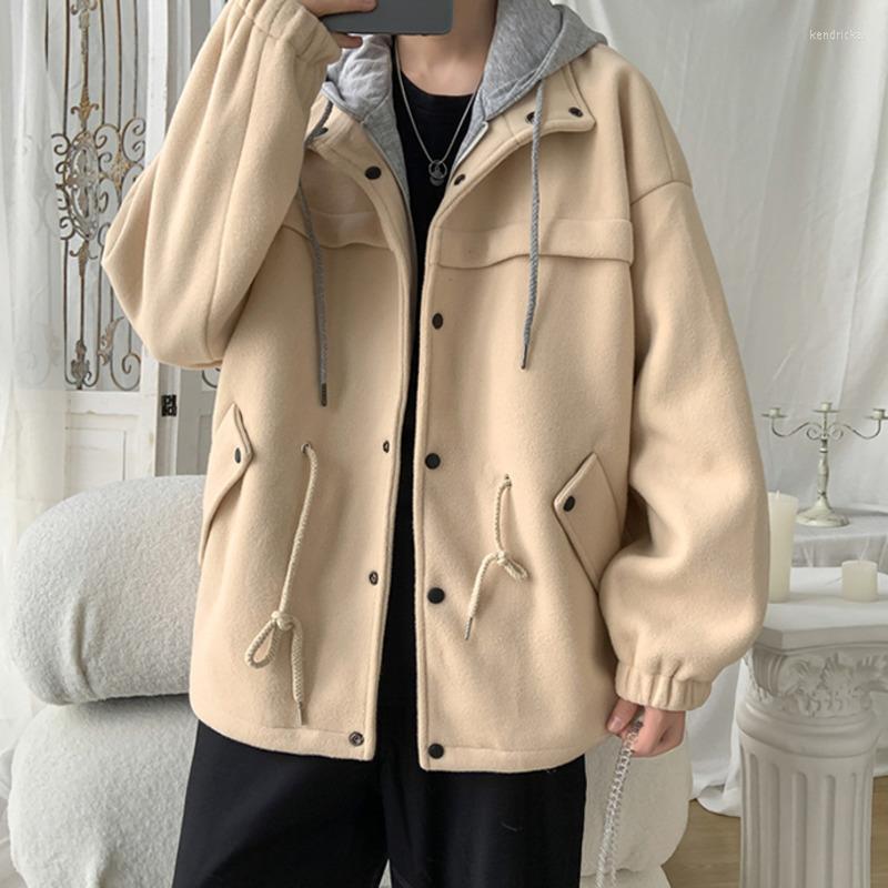 Men's Wool & Blends Fake Two Pieces Woolen Jacket Loose Hooded Coat 2022 Autumn Winter Thickening Tops Fashion Casual Clothes For Male Kend2, Black
Men's Wool & Blends Fake Two Pieces Woolen Jacket Loose Hooded Coat 2022 Autumn Winter Thickening Tops Fashion Casual Clothes For Male Kend2, Black