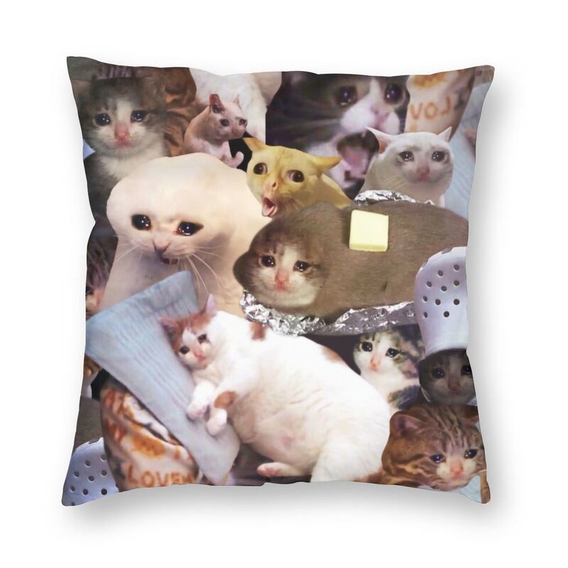 Pillow Case Crying Cat Memes Cushion Cover 3D Print Animal Polyester Floor Pillow Case for Bedding Sofa Fashion Pillowcase Home Decor 220623, Black
Pillow Case Crying Cat Memes Cushion Cover 3D Print Animal Polyester Floor Pillow Case for Bedding Sofa Fashion Pillowcase Home Decor 220623, Black