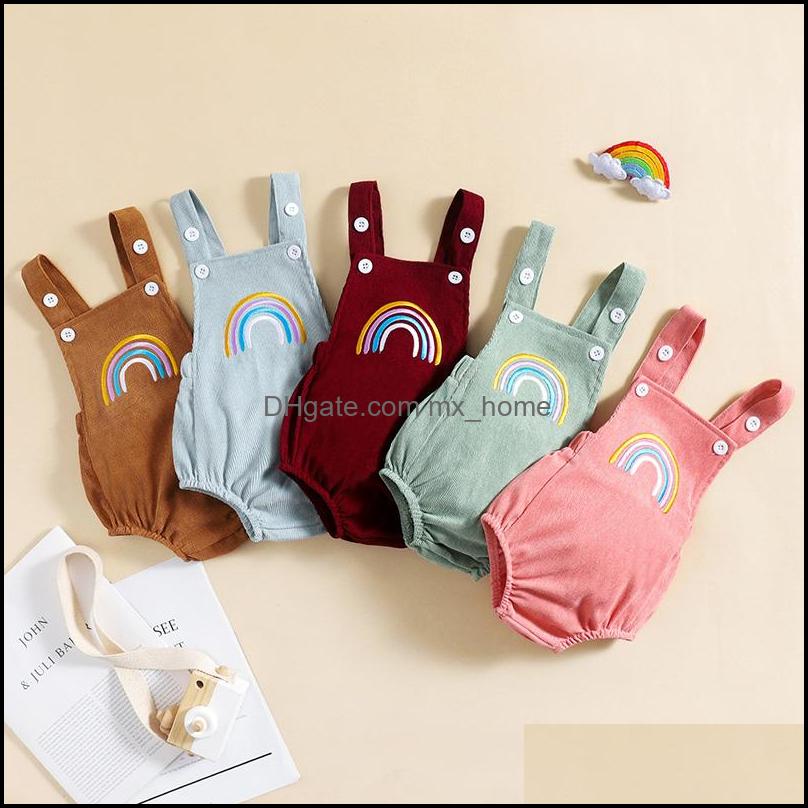 Rompers JumpsuitsRompers Baby Kids Clothing Baby Maternity Girls Boys Rainbow Romper Infant Toddler Corduroy J Dh7B0, Wathet blue
Rompers JumpsuitsRompers Baby Kids Clothing Baby Maternity Girls Boys Rainbow Romper Infant Toddler Corduroy J Dh7B0, Wathet blue