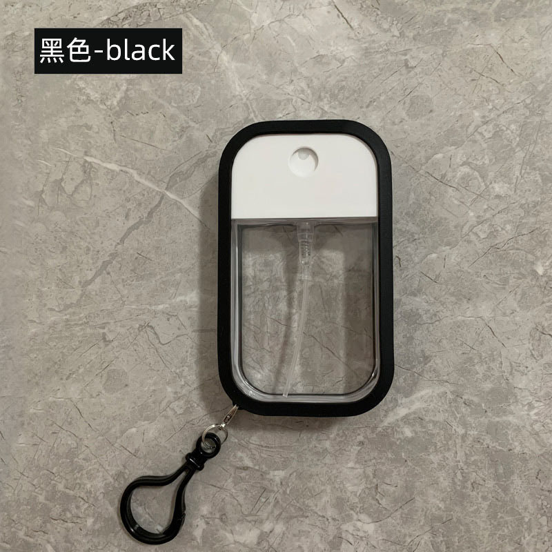 Practical Colorful Silicone Keychain 45ML Portable Hand Sanitizer Perfume Bottle Key Chain Key Ring