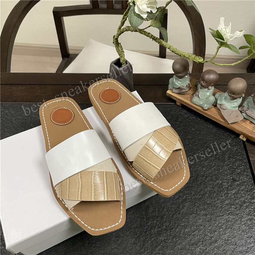 Summer Women Slippers Fashion Lady Flats Slipper Woman Woody Mules Sandals Cross Band Canvas Ladies Slides Designer Flip Flops Womens Slides With Box, Beige leather
Summer Women Slippers Fashion Lady Flats Slipper Woman Woody Mules Sandals Cross Band Canvas Ladies Slides Designer Flip Flops Womens Slides With Box, Beige leather