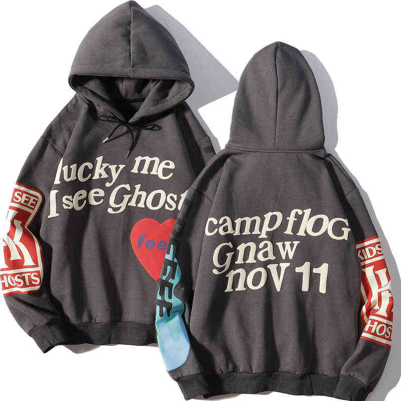 Men Jacket 2022 Harajuku Weirdo Graffiti Tter Printed Hoodies Men Lucky Me I See Ghosts Mens Hooded Sweatshirt Fece Pullover Streetwear H220719, Packing bag
Men Jacket 2022 Harajuku Weirdo Graffiti Tter Printed Hoodies Men Lucky Me I See Ghosts Mens Hooded Sweatshirt Fece Pullover Streetwear H220719, Packing bag