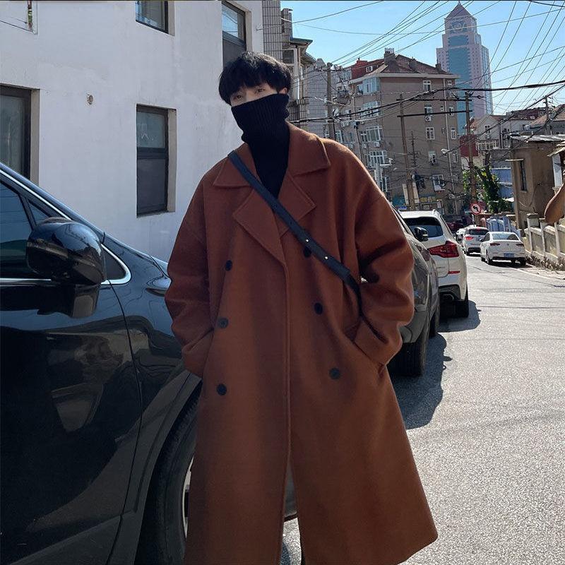 Men's Jackets Woolen Coat Men's Autumn And Winter Trend Loose Couple Korean Solid Color Medium Long Over Knee Casual TrenchMen's, Brown
Men's Jackets Woolen Coat Men's Autumn And Winter Trend Loose Couple Korean Solid Color Medium Long Over Knee Casual TrenchMen's, Brown