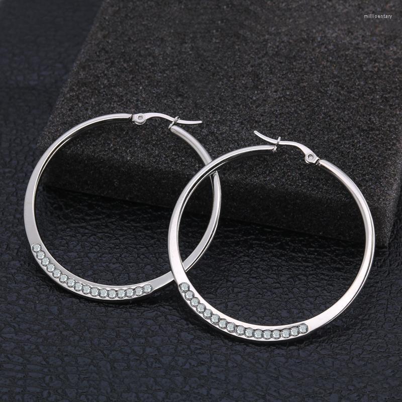 Hoop & Huggie Crystal Steel Big Circle Earrings Modern Smooth Round Creole Loop Earring Girl Stainless Jewelry WomanHoop HuggieHoop Mill22
Hoop & Huggie Crystal Steel Big Circle Earrings Modern Smooth Round Creole Loop Earring Girl Stainless Jewelry WomanHoop HuggieHoop Mill22