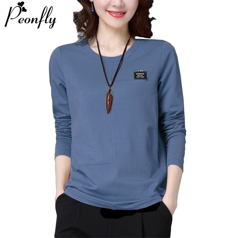 PEONFLY Fashion Spring Summer Women T Shirts O Neck Loose Long Sleeve Tee Embroidery Retro Harajuku Female Tops 220322, Butterfly blue
PEONFLY Fashion Spring Summer Women T Shirts O Neck Loose Long Sleeve Tee Embroidery Retro Harajuku Female Tops 220322, Butterfly blue