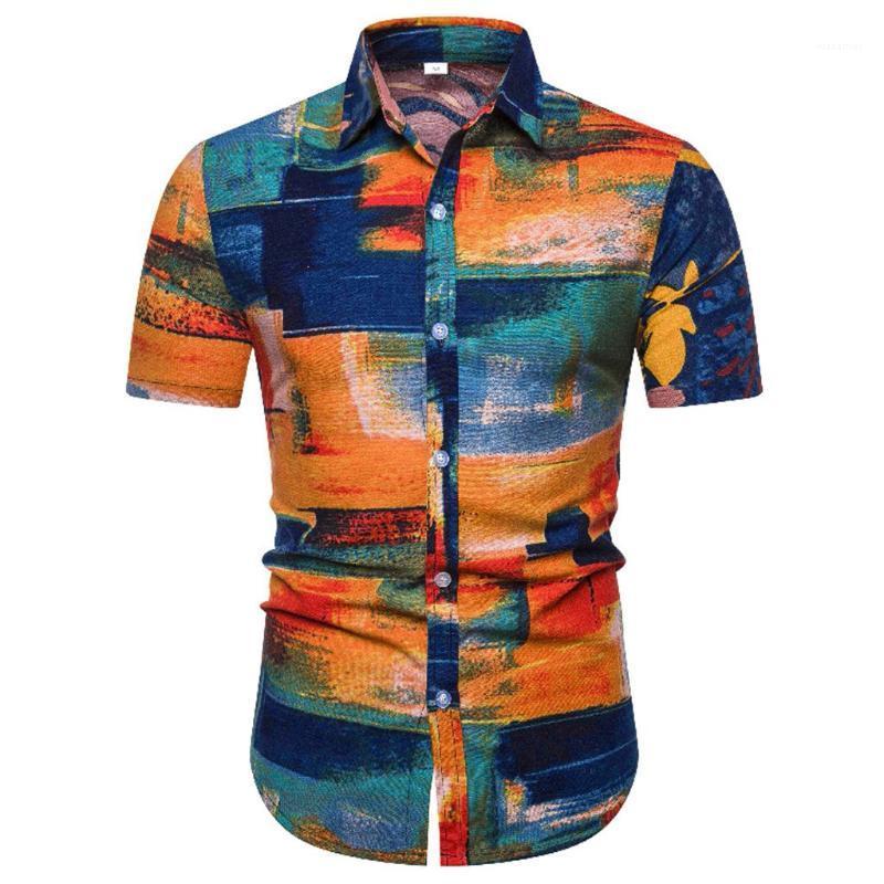 Men' Casual Shirts 15# Linen Ethnic Printing Mens Hawaiian Shirt Button Summer Fashion Short Sleeve Men Hawaii Beach Clothing Camisa, Yellow
Men' Casual Shirts 15# Linen Ethnic Printing Mens Hawaiian Shirt Button Summer Fashion Short Sleeve Men Hawaii Beach Clothing Camisa, Yellow