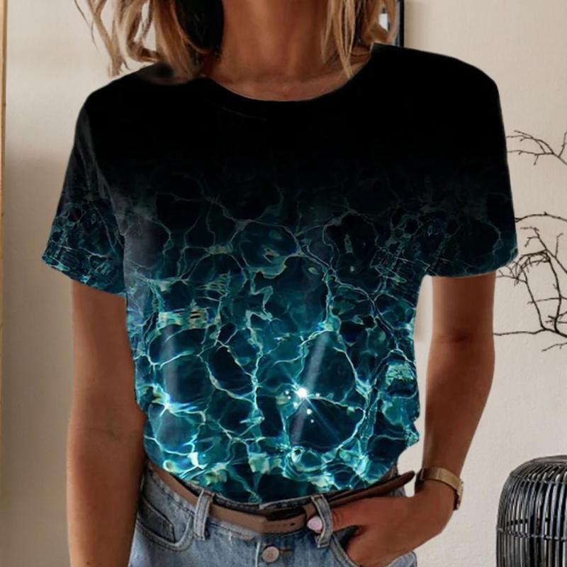 Women's T-Shirt Chic Tee Shirt Anti-pilling Skin-touching Women 3D Water Printing Pullover TopWomen's Women'sWomen's, Blue
Women's T-Shirt Chic Tee Shirt Anti-pilling Skin-touching Women 3D Water Printing Pullover TopWomen's Women'sWomen's, Blue