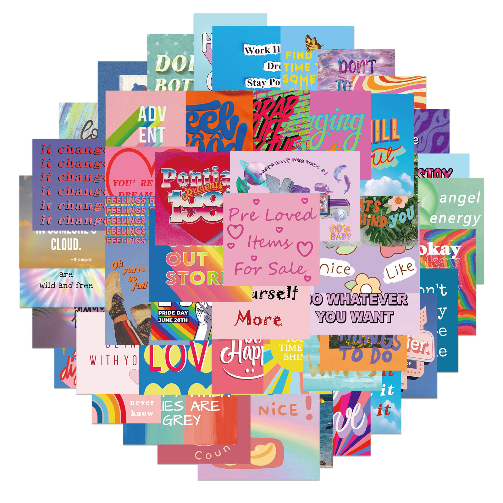 New Sexy 50Pcs Text Everyday Shots Cartoon Graffiti Stickers Car Laptop Phone Guitar Refrigerator Scrapbook DIY Waterproof Decals Toys
New Sexy 50Pcs Text Everyday Shots Cartoon Graffiti Stickers Car Laptop Phone Guitar Refrigerator Scrapbook DIY Waterproof Decals Toys