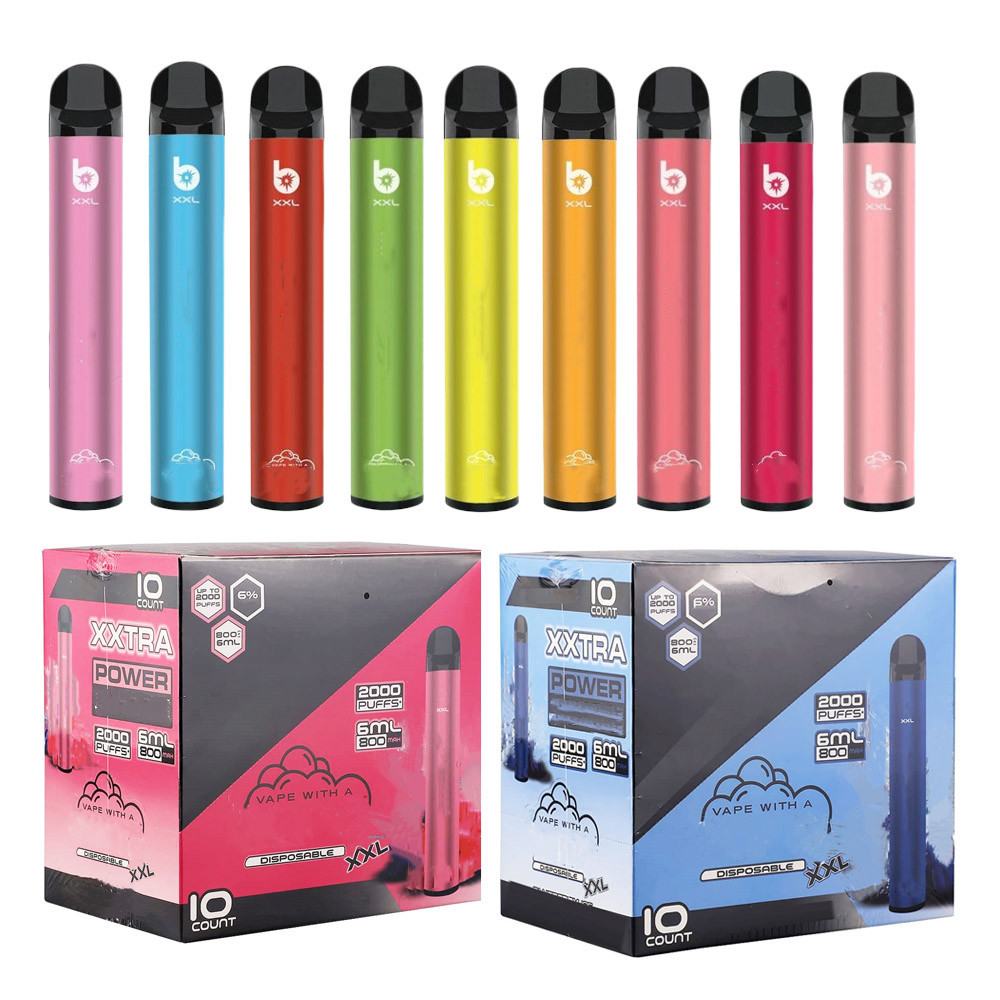 Bang XXL Disposable E Cigarette Vape Pen 2000 Puffs Electronic Cigarette 800mAh 6ml Device Extra Puffbars Flex Puff 2800
Bang XXL Disposable E Cigarette Vape Pen 2000 Puffs Electronic Cigarette 800mAh 6ml Device Extra Puffbars Flex Puff 2800