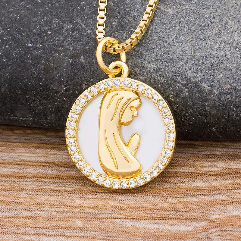 Pendant Necklaces Top Quality Gold Color Virgin Mary Necklace Church Christian Prayer Jesus Religion Collier Charm Wedding Jewelry GiftsPend
Pendant Necklaces Top Quality Gold Color Virgin Mary Necklace Church Christian Prayer Jesus Religion Collier Charm Wedding Jewelry GiftsPend