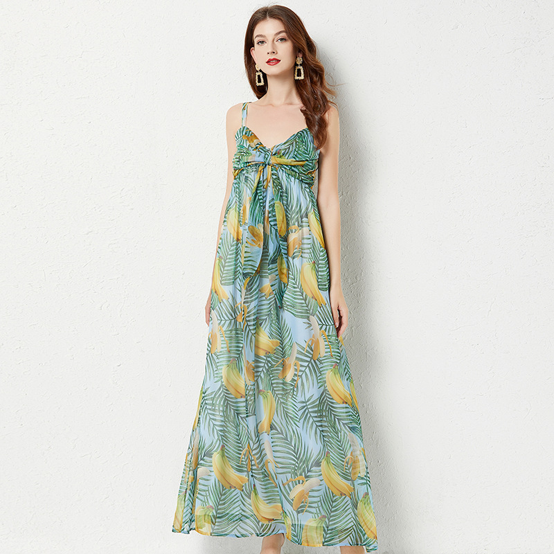 Chiffon Women Dress 2022 Summer New Beach Holiday Vestidos Spaghetti Strap Party Elegant Printing Dresses, As picture
Chiffon Women Dress 2022 Summer New Beach Holiday Vestidos Spaghetti Strap Party Elegant Printing Dresses, As picture