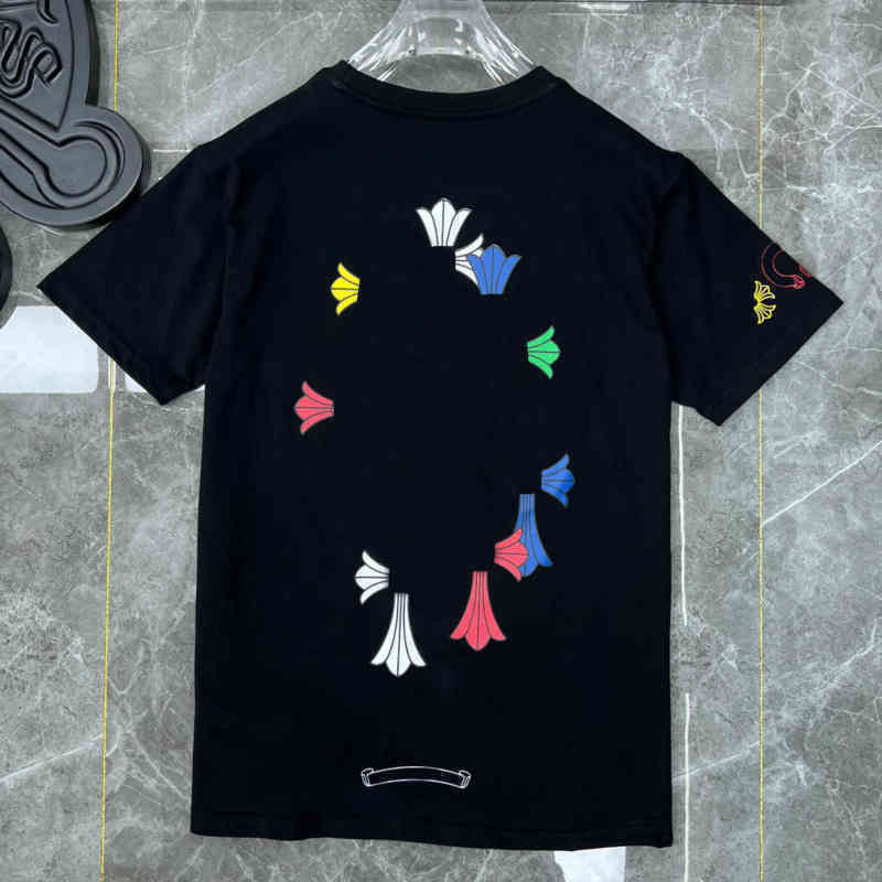 Loose Designer Classic Men' t Shirts Ch Summer High Quality Short Sleeves Letter Horseshoe Sanskrit Cross Print Sweatshirts T-shirts A58, 23
Loose Designer Classic Men' t Shirts Ch Summer High Quality Short Sleeves Letter Horseshoe Sanskrit Cross Print Sweatshirts T-shirts A58, 23