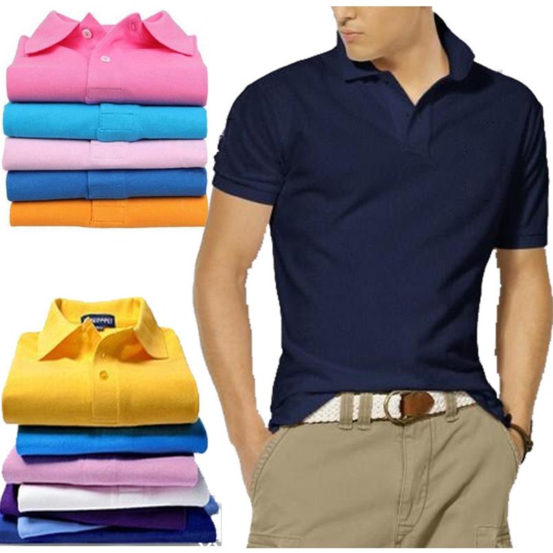 Summer Style Black Classic Brand Short Sleeve Polo Shirt Pure Color Casual Mens Lapel Top283d, Blue 
Summer Style Black Classic Brand Short Sleeve Polo Shirt Pure Color Casual Mens Lapel Top283d, Blue