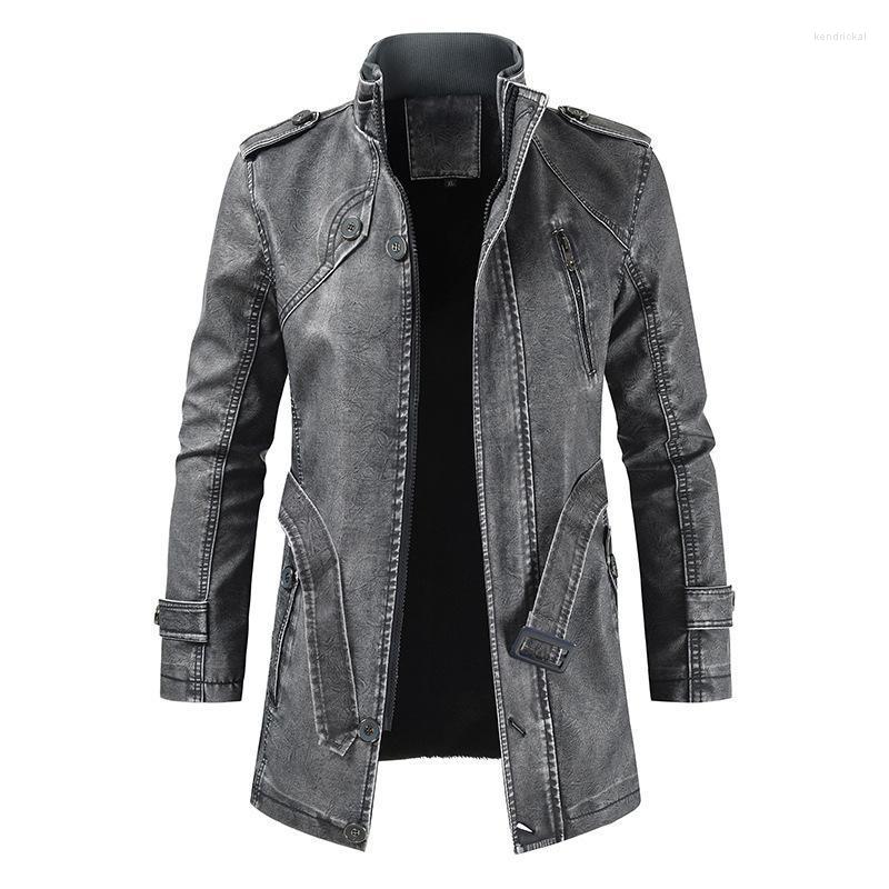 Men's Trench Coats Men Autumn Winter Fashion Mid-length Faux Leather Jacket Adjustable Waist Stand Collar Slim Matte High Street Coat Kend22, Dark grey
Men's Trench Coats Men Autumn Winter Fashion Mid-length Faux Leather Jacket Adjustable Waist Stand Collar Slim Matte High Street Coat Kend22, Dark grey