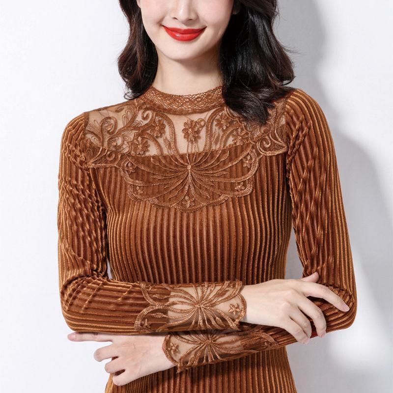 Women's Blouses & Shirts Women 2022 Autumn Winter Gold Velvet Long Sleeve Mesh Patchwork Blouse Female Warm Plus Half Turtleneck X245, Black
Women's Blouses & Shirts Women 2022 Autumn Winter Gold Velvet Long Sleeve Mesh Patchwork Blouse Female Warm Plus Half Turtleneck X245, Black