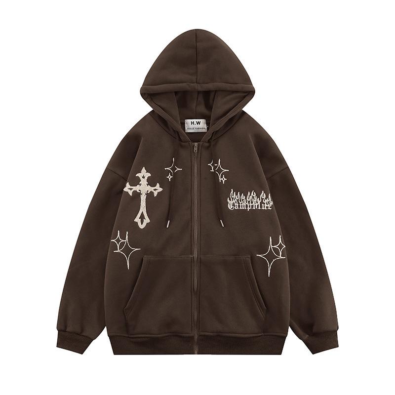 Men' Hoodies & Sweatshirts Embroidery Men Zip Up Long Sleeve Loose Sweatshirt Hip Hop Harajuku Retro Hoodie Clothes Y2k Tops Casual Streetw, Black
Men' Hoodies & Sweatshirts Embroidery Men Zip Up Long Sleeve Loose Sweatshirt Hip Hop Harajuku Retro Hoodie Clothes Y2k Tops Casual Streetw, Black