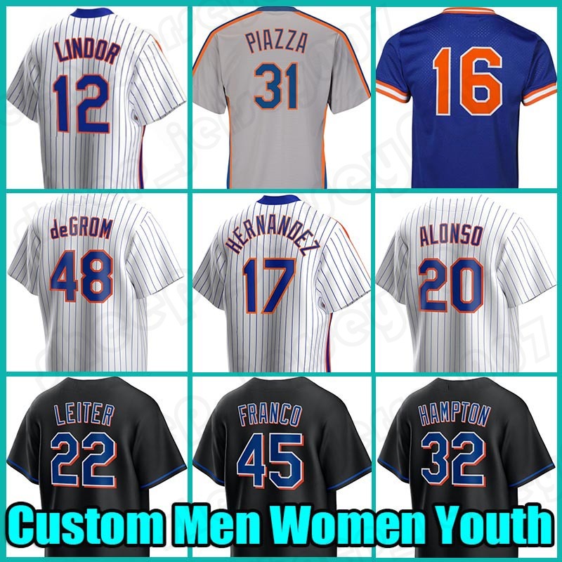 Mets Max Scherzer 48 Jacob deGrom Jersey Custom Francisco Lindor 20 Pete Alonso Lindor Baseball Darryl Strawberry Mike Piazza Conforto David Wright Rosario, Custom men (dadouhui)
Mets Max Scherzer 48 Jacob deGrom Jersey Custom Francisco Lindor 20 Pete Alonso Lindor Baseball Darryl Strawberry Mike Piazza Conforto David Wright Rosario, Custom men (dadouhui)
