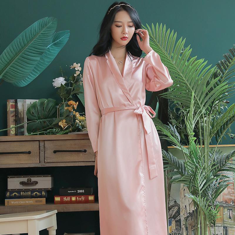 Women's Sleepwear Red Long Robe Gown Female Spring Full Sleeve Bathrobe Satin Nightwear -XXL Summer Autumn Casual Loose Home DressWomen's, Black
Women's Sleepwear Red Long Robe Gown Female Spring Full Sleeve Bathrobe Satin Nightwear -XXL Summer Autumn Casual Loose Home DressWomen's, Black