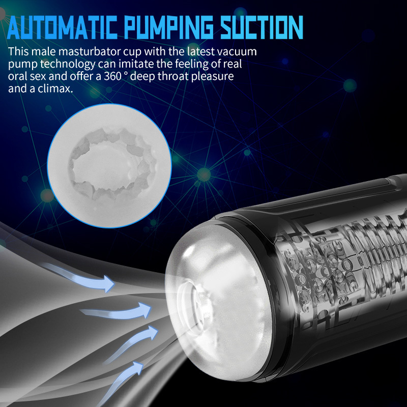 Automatic Masturbators Real Vaginas Sucking Vibrating Vacuum Mouth Blowjob Masturbation Pussy Pocket Cup for Men Male sexy Toys