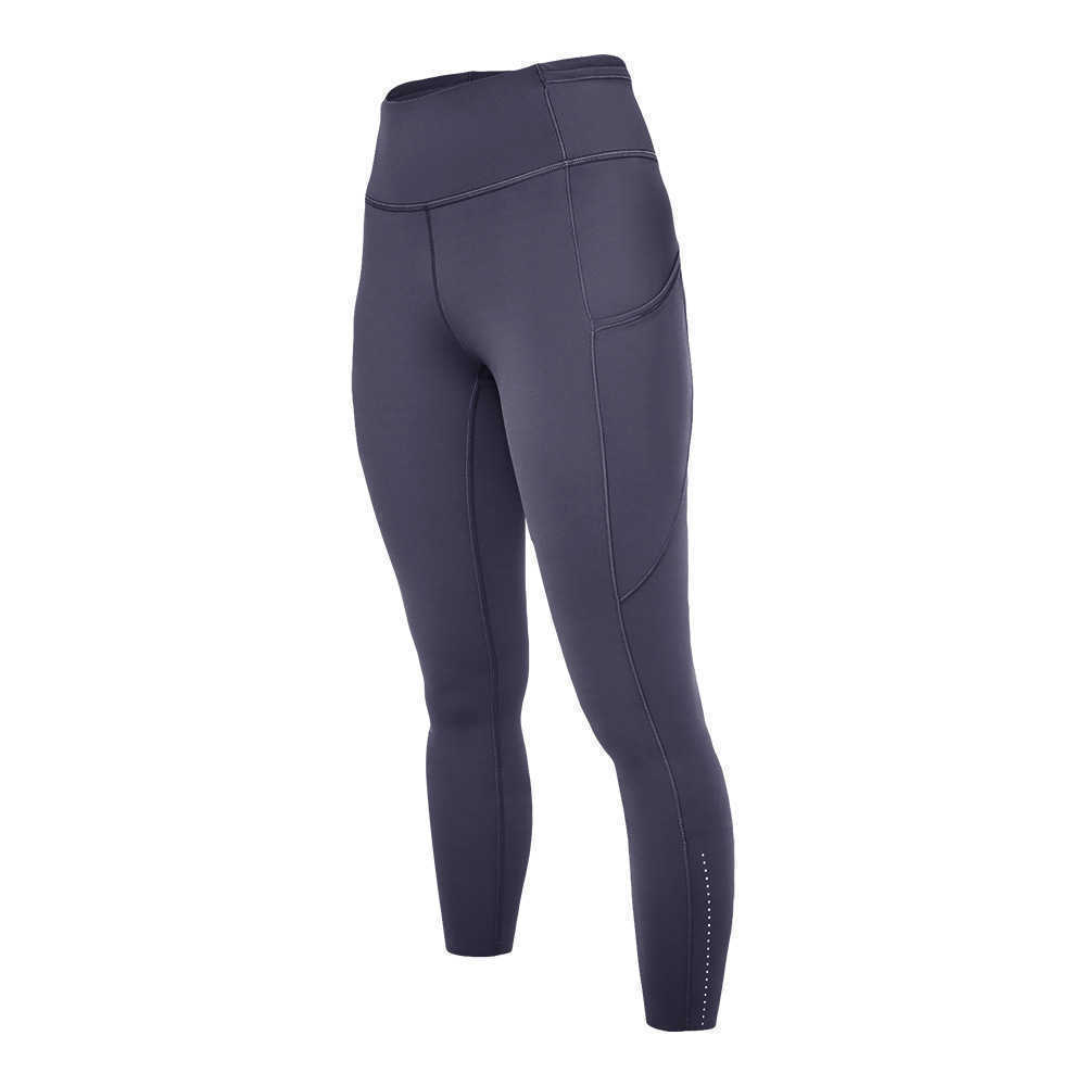 Fast Free Womens Sports High Waist Tights Yoga Pants Multi Pocket Night Running and Cycling Fitness Gym Leggings