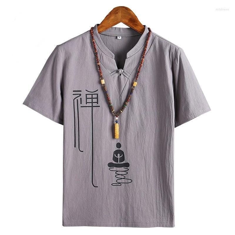 Men's T-Shirts Aransue Summer Linen T-Shirt Short Sleeve Tee Men's Tang Blouse Chinese Style Embroidered TopMen's Mild22, Beige
Men's T-Shirts Aransue Summer Linen T-Shirt Short Sleeve Tee Men's Tang Blouse Chinese Style Embroidered TopMen's Mild22, Beige